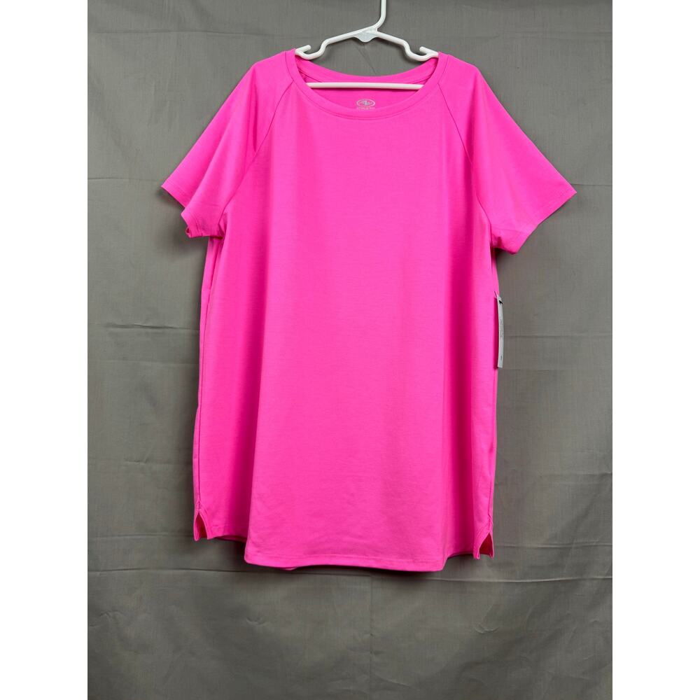 Athletic Works Girls Pink Passion Active Shirt, Size XXL (18) NWT
